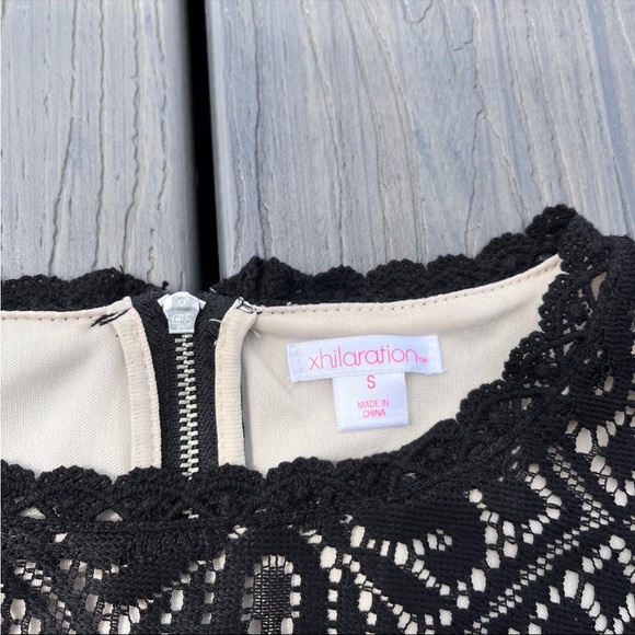 Black Dress with lace top - Picture 2 of 3